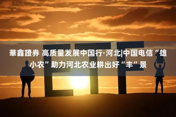華鑫證券 高质量发展中国行·河北|中国电信“雄小农”助力河北农业耕出好“丰”景